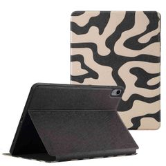 Selencia Coque tablette Vivid Apple iPad Air 11 pouces (2026) M4 / (2025) M3 / (2024) M2 / Air 5 (2022) / Air 4 (2020) - Art Wave Black