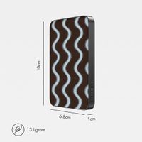 Selencia Powerbank Vivid 5 000 mAh - MagSafe et Qi - Black / Wavy Baby Choco