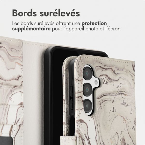 imoshion Étui de télephone portefeuille Design Samsung Galaxy A16 - Sandy Marble