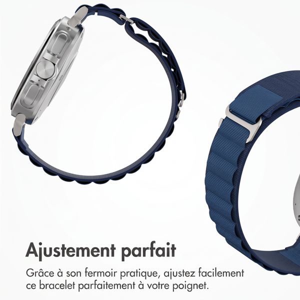 Accezz Bracelet en nylon Alpine Samsung Galaxy Watch Ultra 2 (2026) / Ultra (2024/2025) - Dark Blue