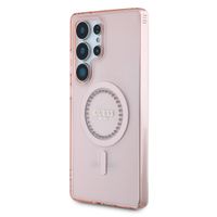 Guess Coque MagSafe IML avec strass Samsung Galaxy S25 Ultra - Rose