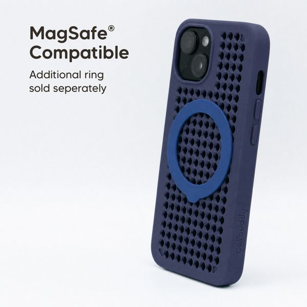Callbuddy Coque avec strap Apple iPhone 17e / 16e / 15 / 14 / 13 - Deep Marine