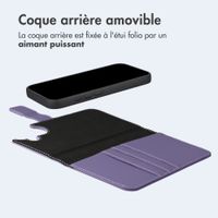 imoshion Étui portefeuille luxe 2-en-1 amovible Apple iPhone 17 - Violet
