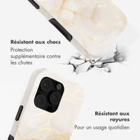Selencia Coque arrière Vivid avec MagSafe Apple iPhone 16 Pro - Golden Beige Marble