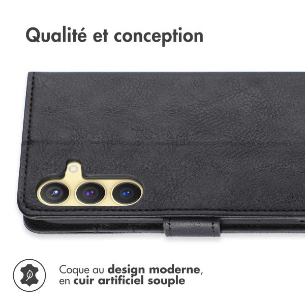 imoshion Étui de télephone portefeuille de luxe Samsung Galaxy S24 Plus - Noir