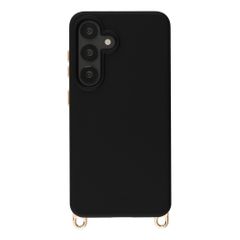 Selencia Coque arrière Rivièra avec MagSafe avec crochets amovibles Samsung Galaxy A55 (5G) / A35 - Velvet Black