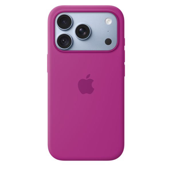Apple Coque en silicone avec MagSafe Apple iPhone 18 Pro - Magenta