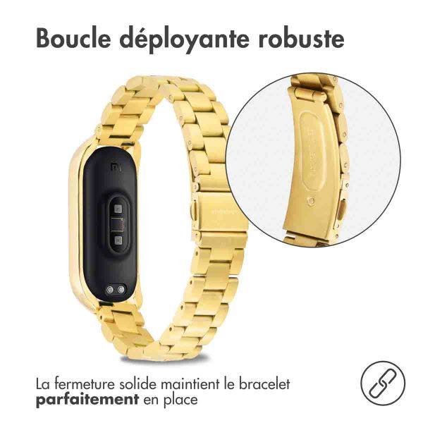imoshion Bracelet en acier Xiaomi Mi Band 3 / 4 - Doré