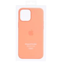 Apple Coque en silicone MagSafe Apple iPhone 12 Pro Max - Kumquat