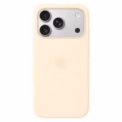 Apple Coque en silicone avec MagSafe Apple iPhone 17 Pro - Vanilla