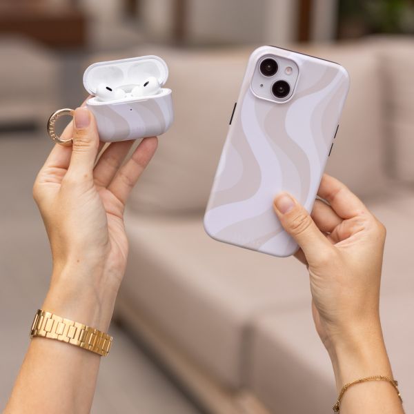 Selencia Coque Vivid  Apple AirPods Pro 2 - Desert Waves Beige