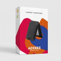 Accezz Portefeuille en cuir avec support - Compatible avec MagSafe et Qi2 - Onyx Black