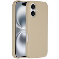 Accezz Coque Liquid Silicone avec MagSafe Apple iPhone 16 - Stone