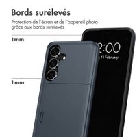 imoshion Coque arrière avec porte-cartes Samsung Galaxy S26 FE - Bleu foncé