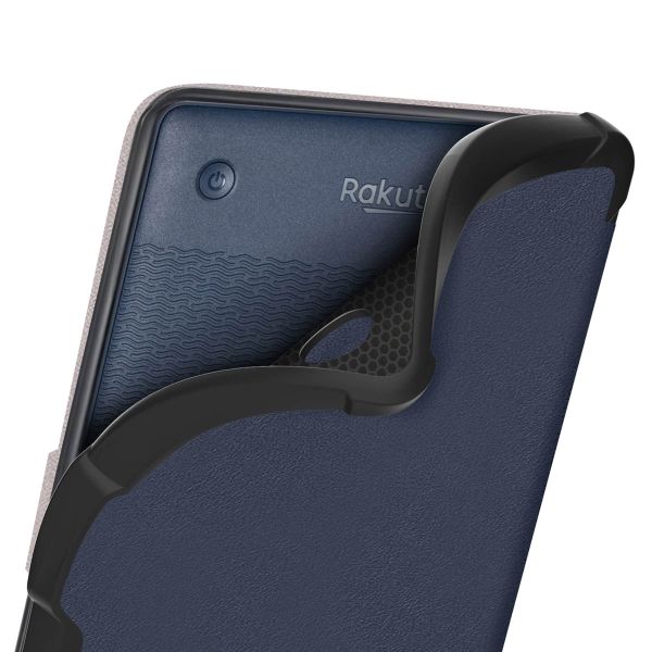 imoshion Étui de liseuse portefeuille Slim Soft Kobo Clara 2E / Tolino Shine 4 - Bleu foncé