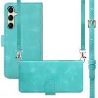 imoshion Etui de télephone portefeuille avec cordon Samsung Galaxy S25 / S24 - Turquoise