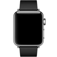Apple Bracelet Leather Band Modern Buckle Apple Watch | 38/40/41/42 mm - Taille S - Black