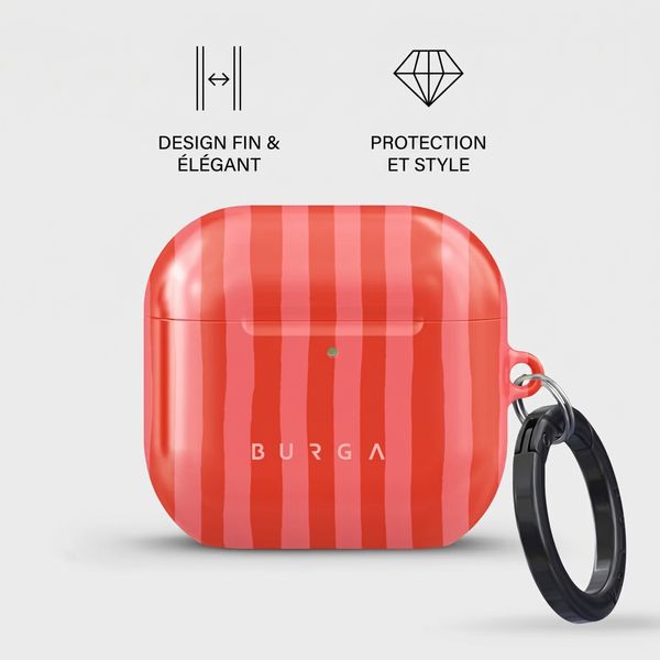 Burga Coque rigide Apple AirPods 5 / 4 - Pomegranate