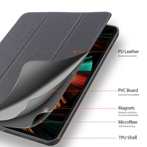 Dux Ducis Coque tablette Domo Apple iPad Pro 12.9 (2020/2021/2022) - Noir