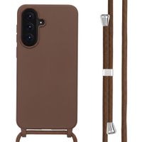 imoshion Coque en silicone avec cordon Samsung Galaxy A56 - Marron