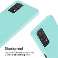 imoshion Coque en silicone avec cordon Xiaomi Redmi Note 11 Pro - Vert menthe