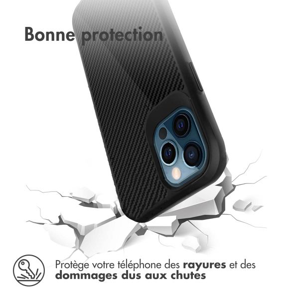 imoshion Rugged Hybrid Carbon Case Apple iPhone 12 (Pro) - Noir