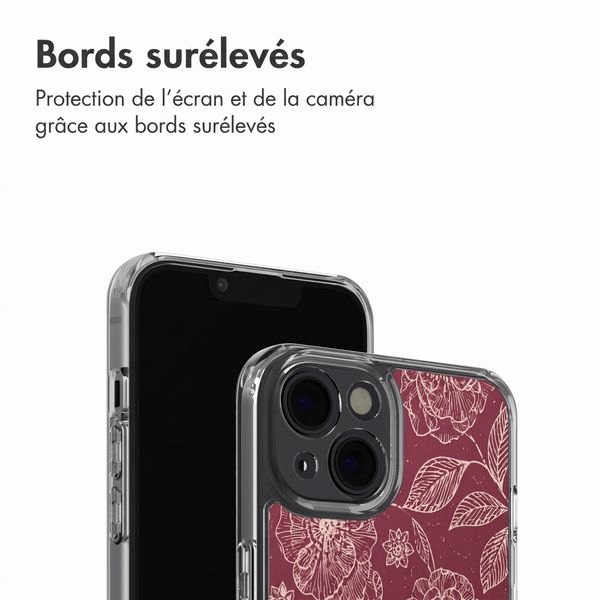 imoshion Coque Design Apple iPhone 14 - Deep Rose