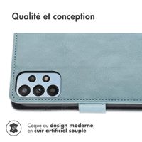 imoshion Étui de télephone portefeuille de luxe Samsung Galaxy A23 (5G) - Bleu clair