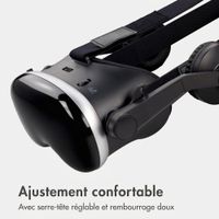 imoshion Lunettes de réalité virtuelle avec casque Bluetooth - Noir