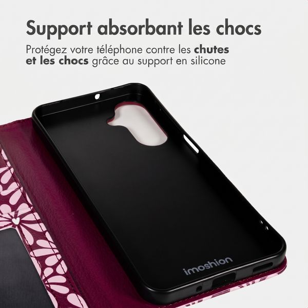 imoshion Étui de télephone portefeuille Design Samsung Galaxy A36 - Bloom Love Blush