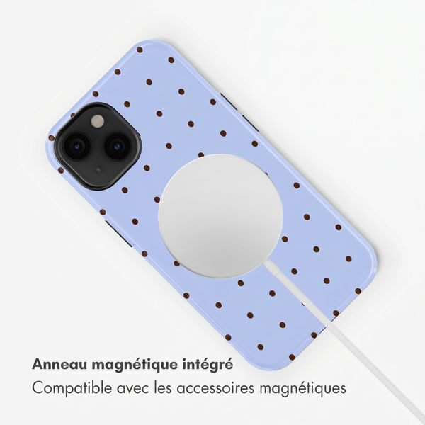 Selencia Coque arrière Vivid avec MagSafe Apple iPhone 14 - Happy Dots Digital Sky