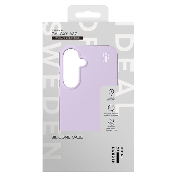 iDeal of Sweden Coque en silicone avec MagSafe Samsung Galaxy A37 (5G) - Lavender Milk