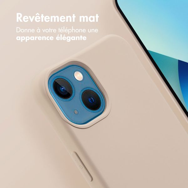 imoshion Coque arrière Color avec cordon amovible et MagSafe Apple iPhone 13 - Nude