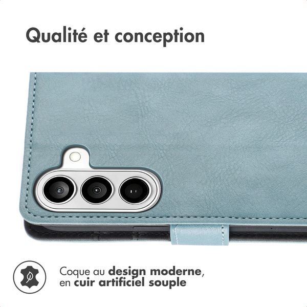 imoshion Étui de télephone portefeuille de luxe Samsung Galaxy S26 - Bleu clair
