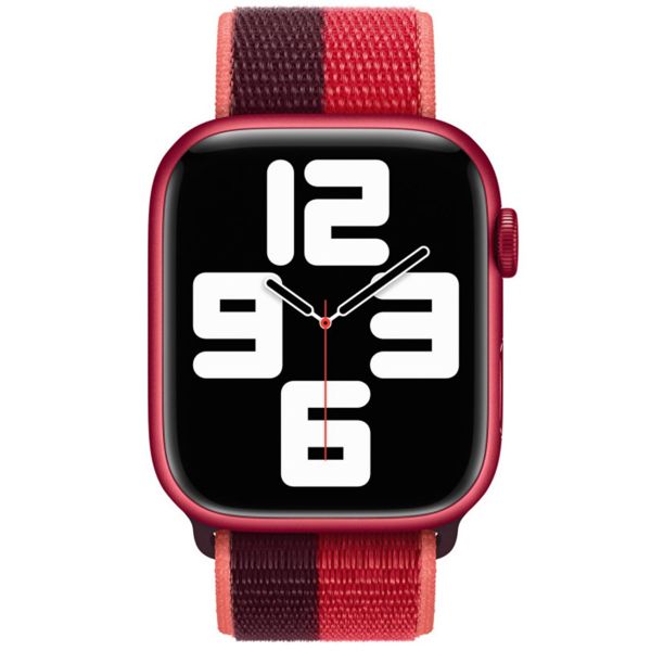 Apple Bracelet Sport Loop Apple Watch | 38/40/41/42 mm - Black / Red