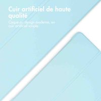 imoshion Coque tablette rigide Trifold Samsung Galaxy Tab S9 11.0 pouces / Tab S10 FE / S9 FE 10.9 pouces - Bleu clair