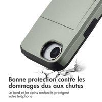 imoshion Coque arrière avec porte-cartes Apple iPhone 17e / 16e - Vert