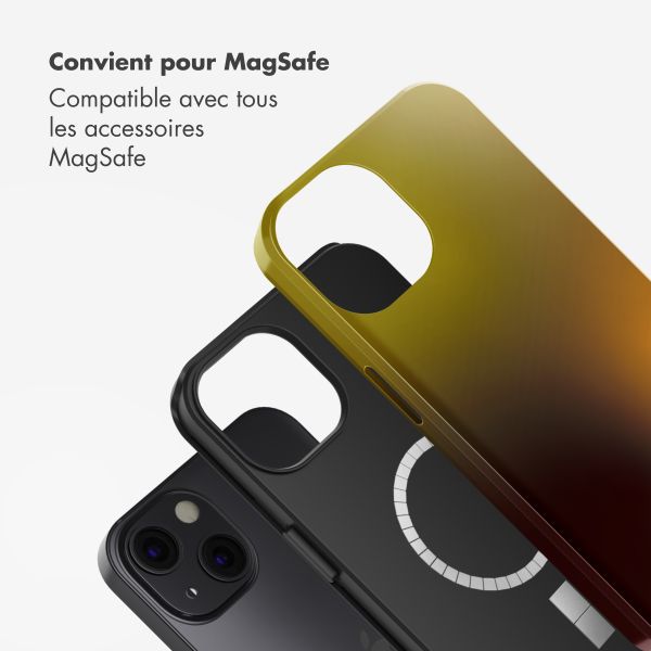 Selencia Coque arrière Vivid avec MagSafe Apple iPhone 13 - Gradient Olive Dust