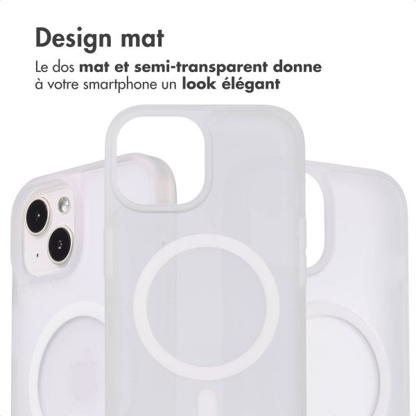 imoshion Coque Color Guard avec MagSafe Apple iPhone 14 / 13 - Blanc