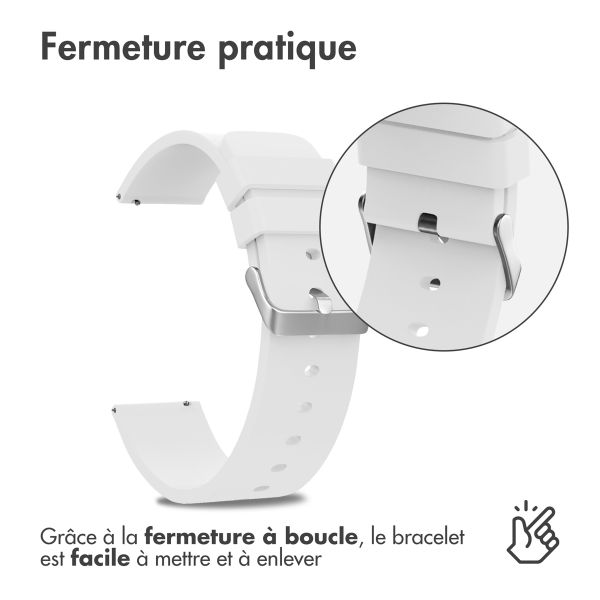 imoshion Bracelet silicone  - Connexion universelle 24 mm - Blanc