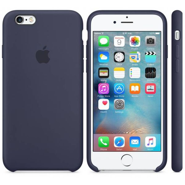 Apple Coque en silicone Apple iPhone 6 / 6s - Midnight Blue