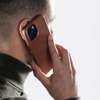 Accezz Coque arrière en cuir avec MagSafe Samsung Galaxy S24 - Sienna Brown