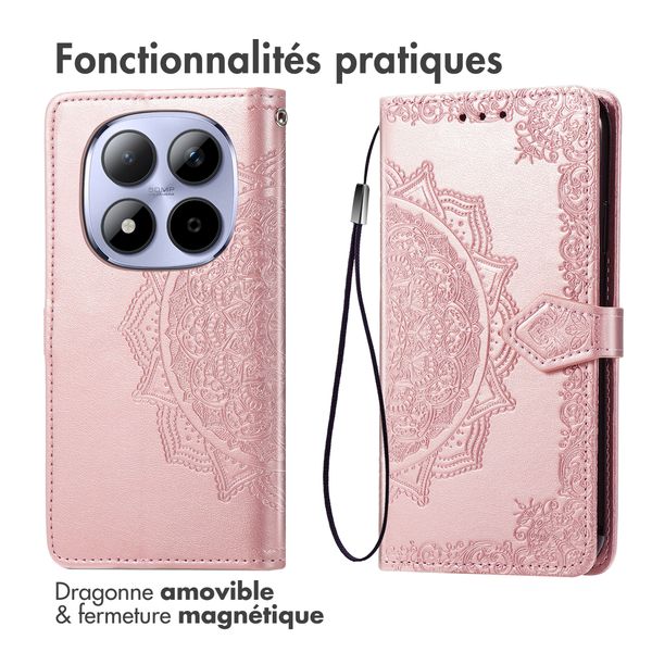 imoshion Etui de télephone Mandala Xiaomi Redmi Note 15 Pro (5G) - Rose Gold