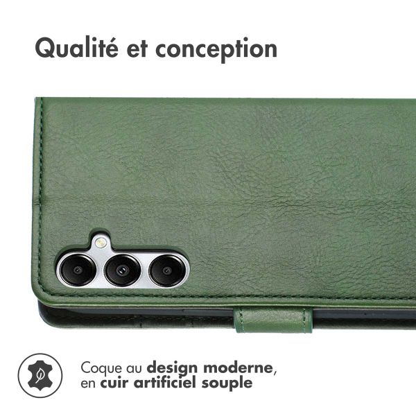 imoshion Étui de télephone portefeuille de luxe Samsung Galaxy A35 - Vert
