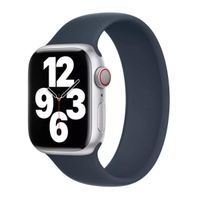 Apple Bracelet Boucle unique en Silicone Apple Watch | 44/45/46/49 mm - Taille 1 - Storm Blue