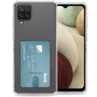 imoshion Coque silicone avec support de passe Samsung Galaxy A12 - Transparent