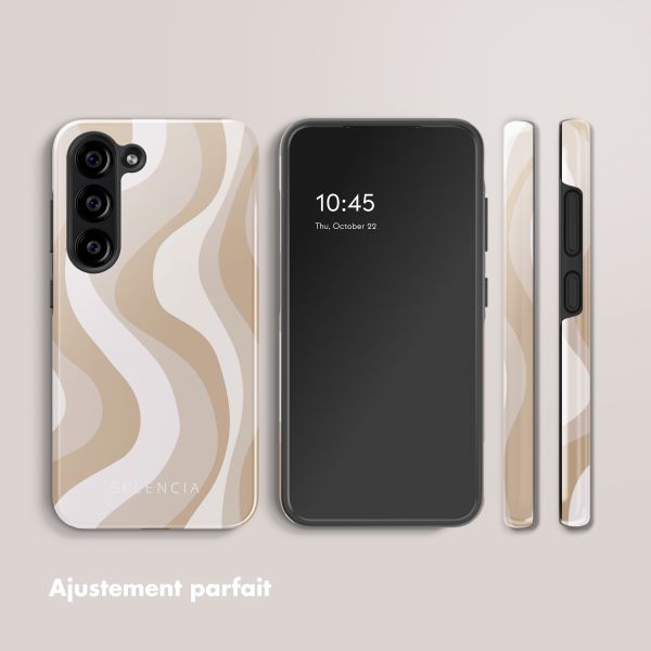 Selencia Coque arrière Vivid Samsung Galaxy S23 - Desert Waves Beige