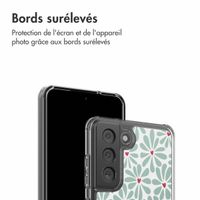 imoshion Coque Design Samsung Galaxy S21 FE - Bloom Love Sage Green