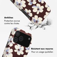 Selencia Coque arrière Vivid avec MagSafe Apple iPhone 18 Pro / 17 Pro - Choco Flower Pop