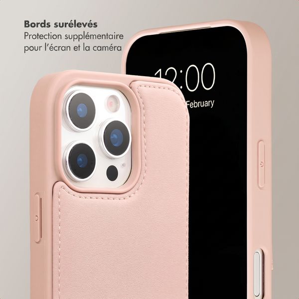 Selencia Coque de télephone Nova avec cordon et porte-cartes Apple iPhone 16 Pro - Dusty Rose